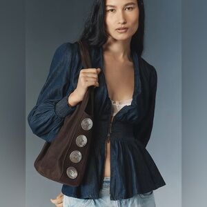 NWT! ❤️Anthropologie❤️ Denim Tommie Blouse